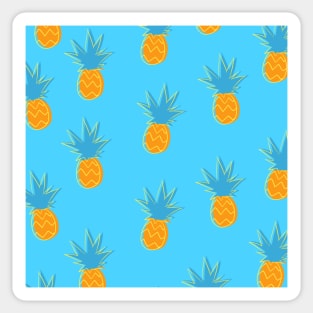 Tropical Pineapple Pattern Sticker